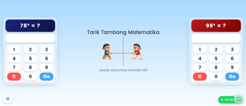 Game Permainan Matematika Tarik Tambang