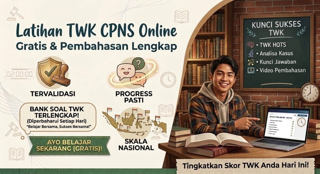 Latihan TWK CPNS Online Gratis Soal HOTS & Pembahasan Lengkap