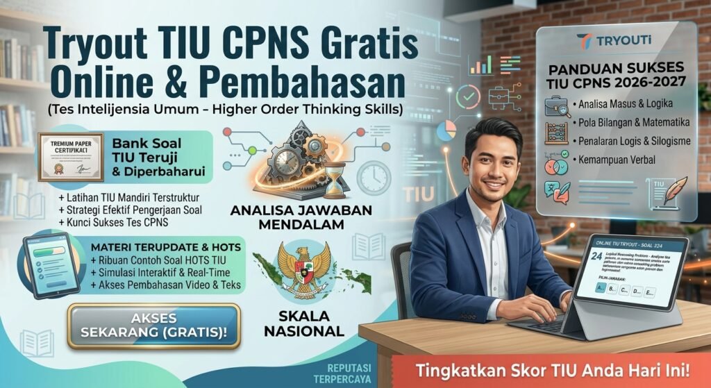 Simulasi CAT TIU CPNS Online Gratis & Pembahasan