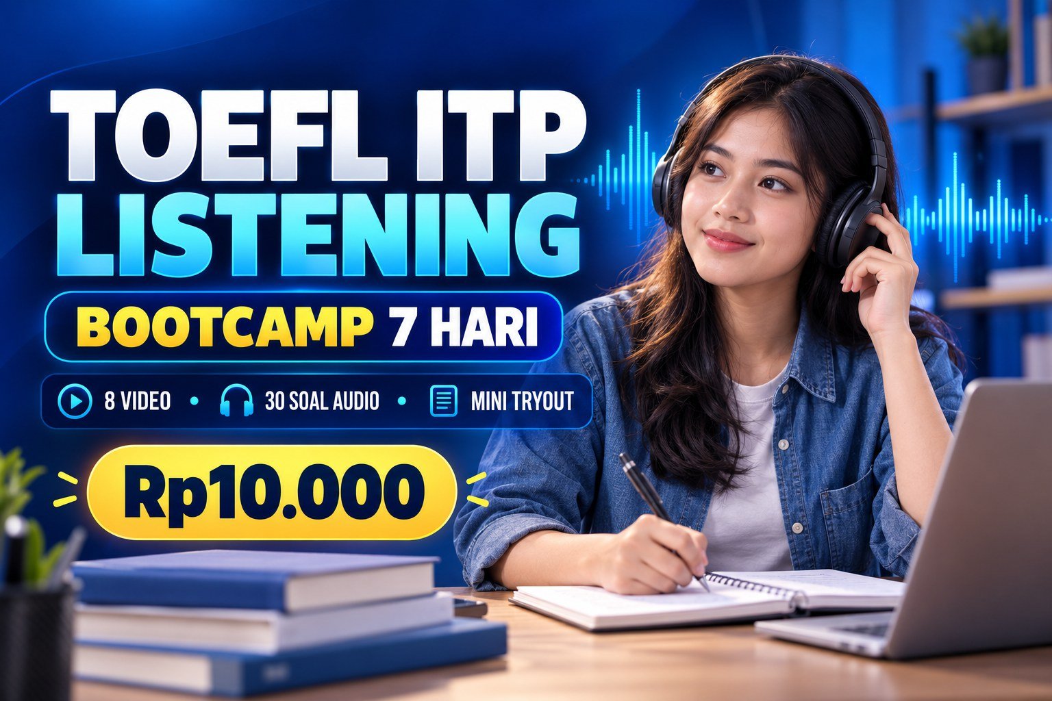 TOEFL ITP Listening Bootcamp 7 Hari