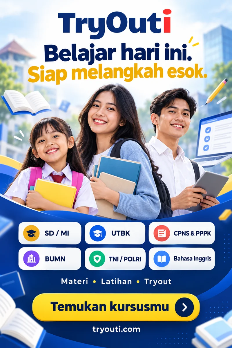 TryOuti — belajar untuk sekolah, kampus, dan persiapan karier